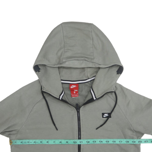 Nike Men's Grey Full Zip Hoodie Sweatshirt M Regular Fit