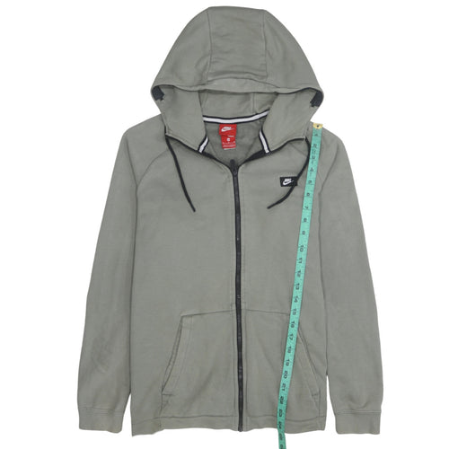 Nike Men's Grey Full Zip Hoodie Sweatshirt M Regular Fit