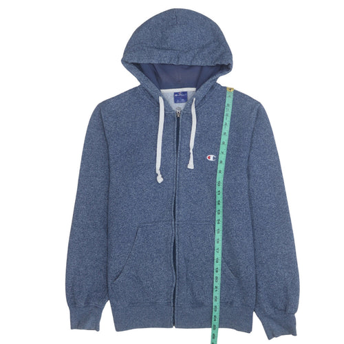 Champion Men's Blue Full Zip Fleece Hoodie Size L