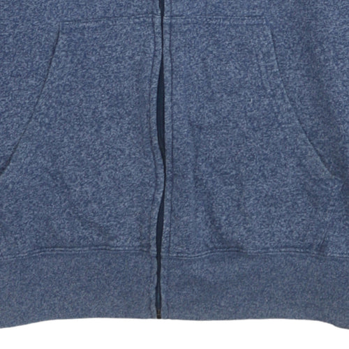 Champion Men's Blue Full Zip Fleece Hoodie Size L