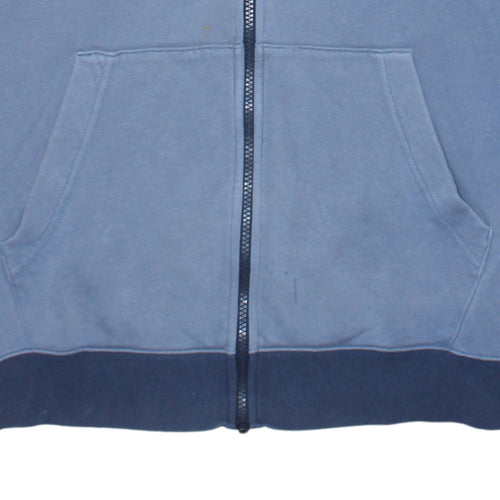 Nike Men's Blue Full Zip Sweatshirt S Fleece Cotton Blend