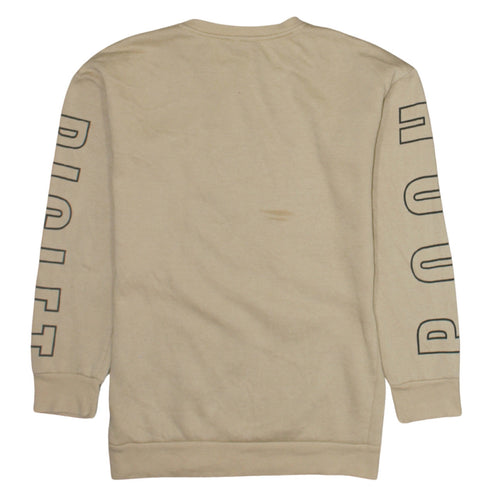 Disney Women Beige Winnie the Pooh Pullover Sweatshirt XS