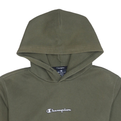 Champion Men's Green Pullover Hoodie Small Regular Fit Fleece