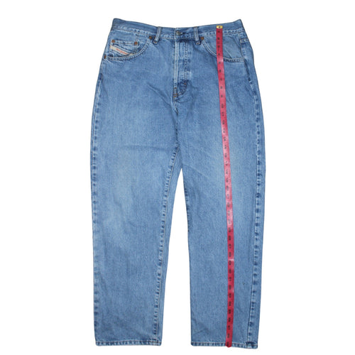 Diesel Men's Blue Light Wash Straight Leg Denim Jeans 36 Regular