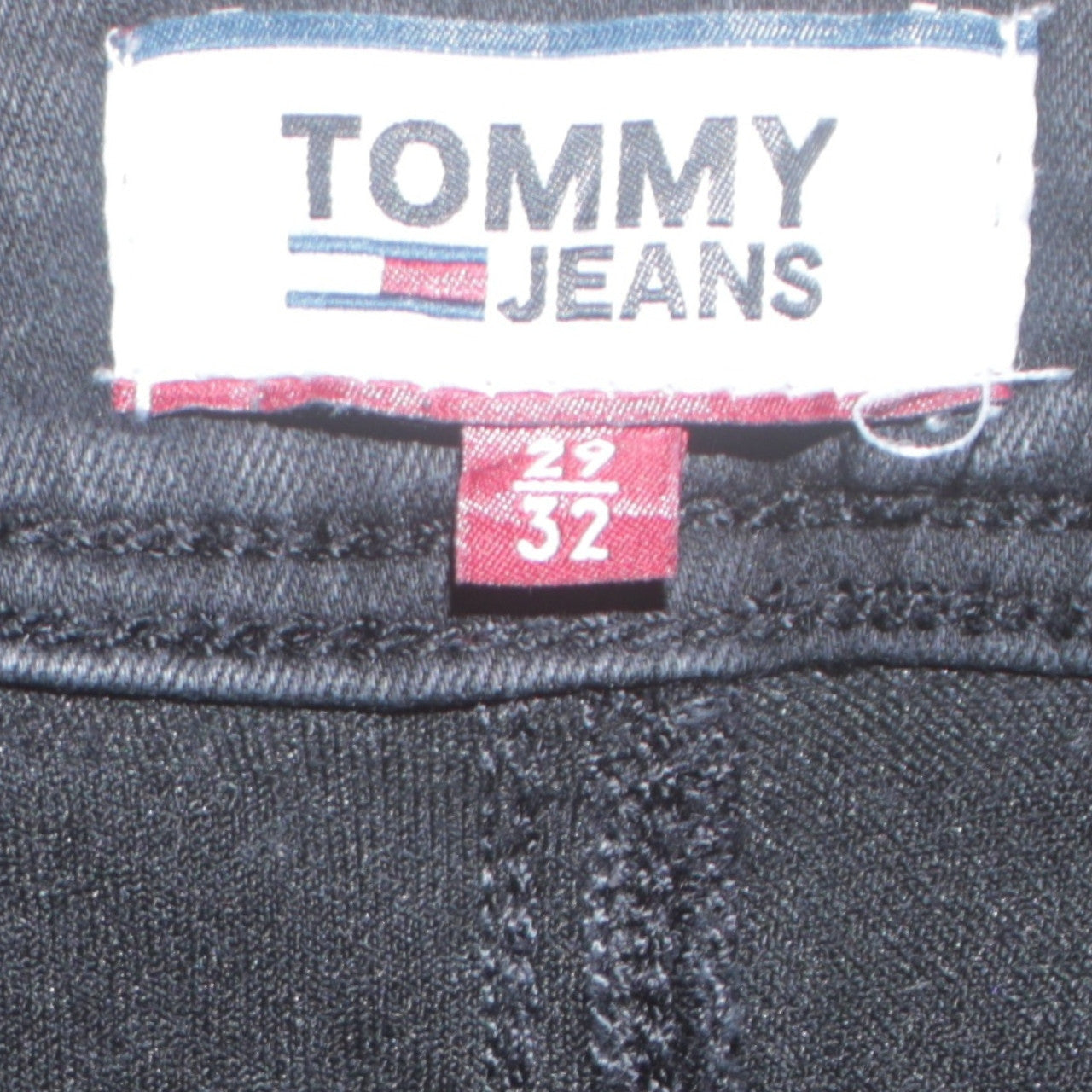 Tommy Jeans Women's Black Straight Leg Denim Jeans Size 10