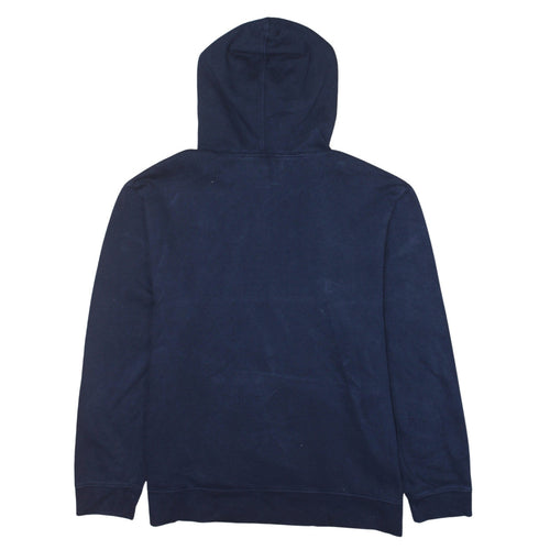 GAP Mens Blue XL Pullover Hoodie Logo Fleece Sweatshirt