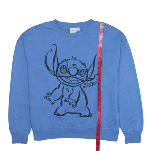 Disney Primark Women Blue Stitch Pullover Sweatshirt Size 10/12