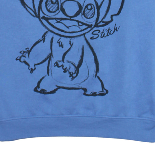Disney Primark Women Blue Stitch Pullover Sweatshirt Size 10/12