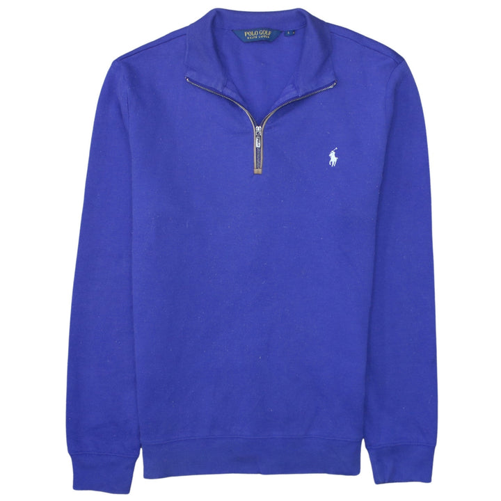 Ralph Lauren Men's Blue 1/2 Zip Golf Sweatshirt Size L Regular Fit