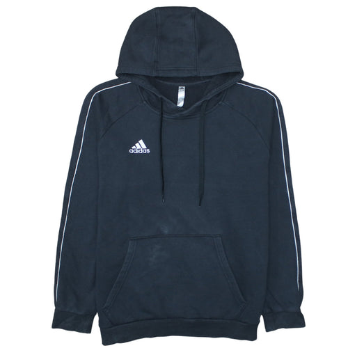 Adidas Men's Black Large Pullover Hoodie Fleece Sweatshirt