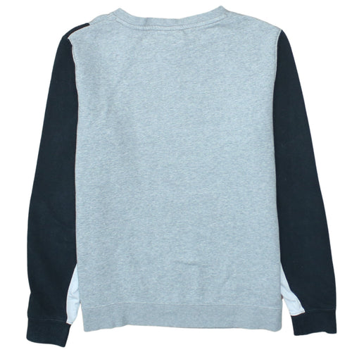Nike Boys Grey XL Colourblock Crew Neck Pullover Sweatshirt