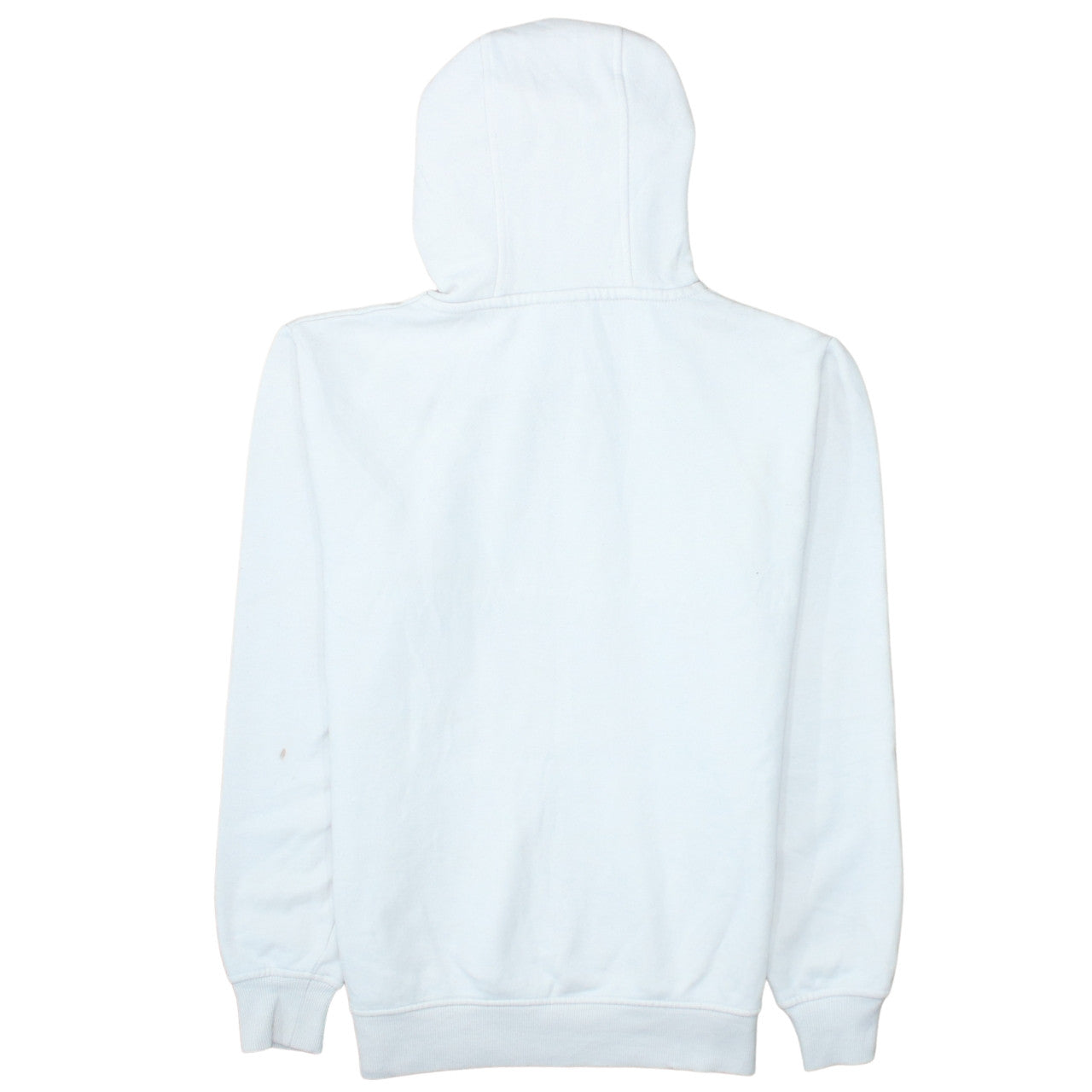 Ellesse Women's White Pullover Hoodie UK 12 Logo Print Cotton Blend