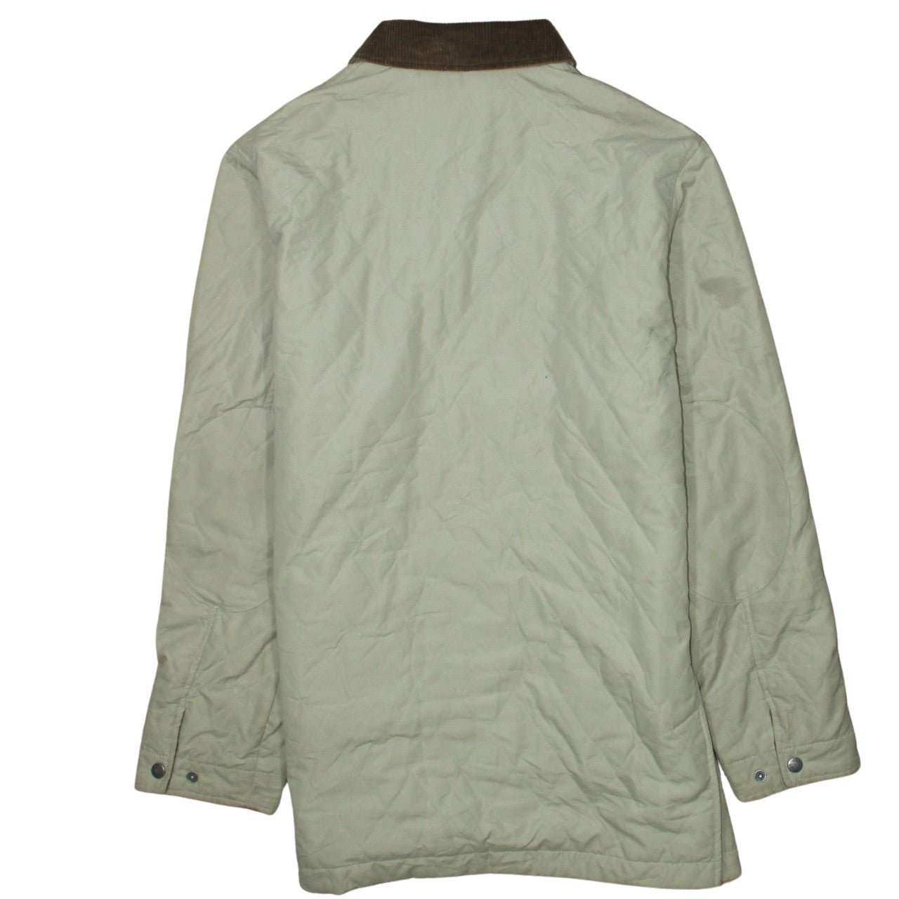 Polo Ralph Lauren Men's Beige Quilted Jacket M Brown Collar Classic Style
