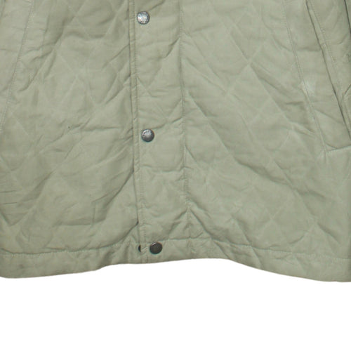 Polo Ralph Lauren Men's Beige Quilted Jacket M Brown Collar Classic Style