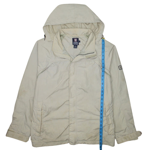Chaps Ralph Lauren Men's Beige L Hooded Parka Jacket Nylon Lined
