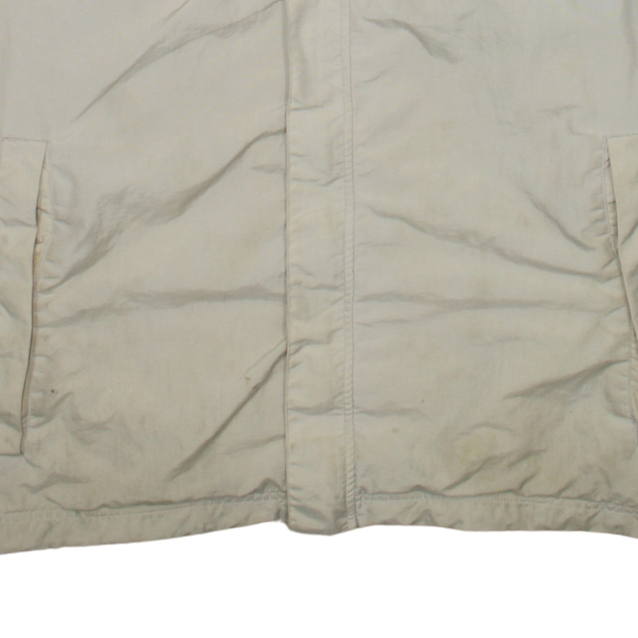 Chaps Ralph Lauren Men's Beige L Hooded Parka Jacket Nylon Lined