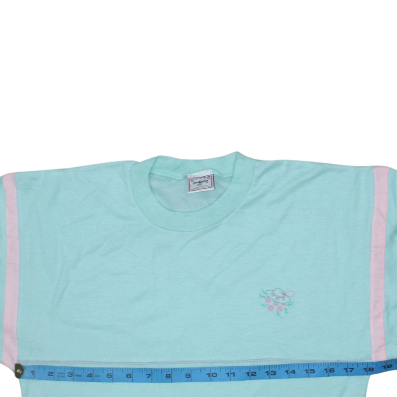 Mañana Women’s Blue Long Sleeve Cotton T-Shirt Size 14