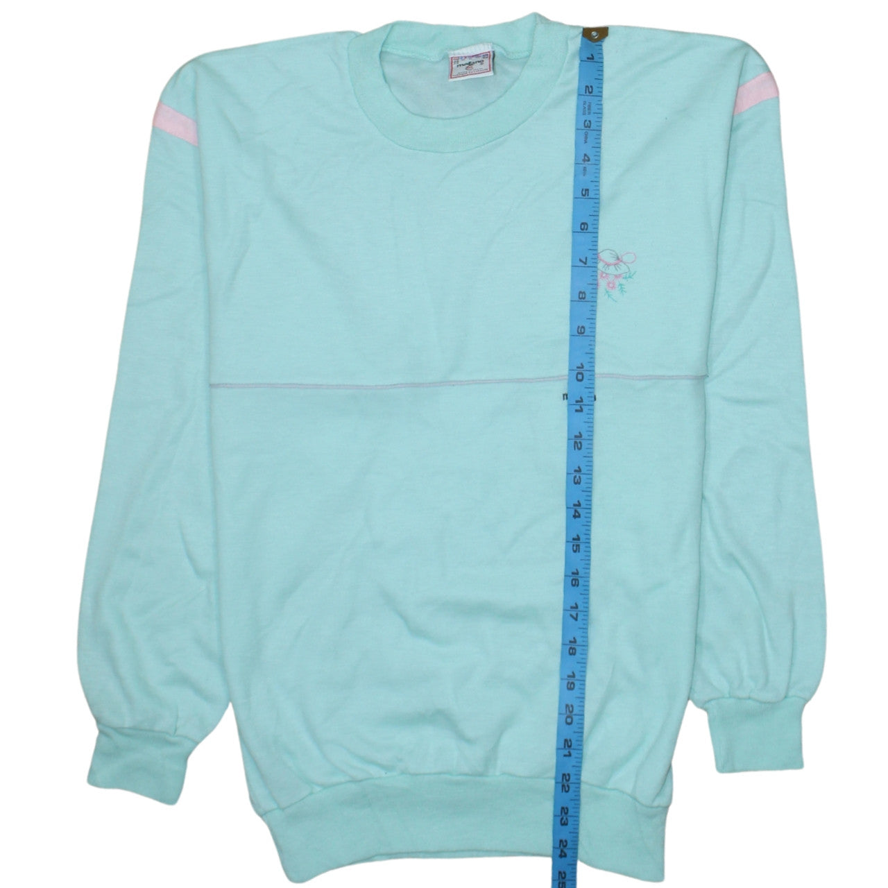 Mañana Women’s Blue Long Sleeve Cotton T-Shirt Size 14