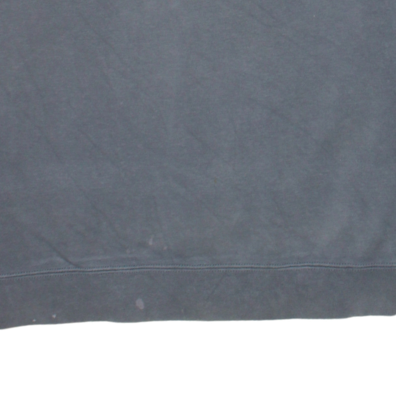 Nike Men's Grey Crew Neck Sweatshirt Small Logo Print Cotton Blend