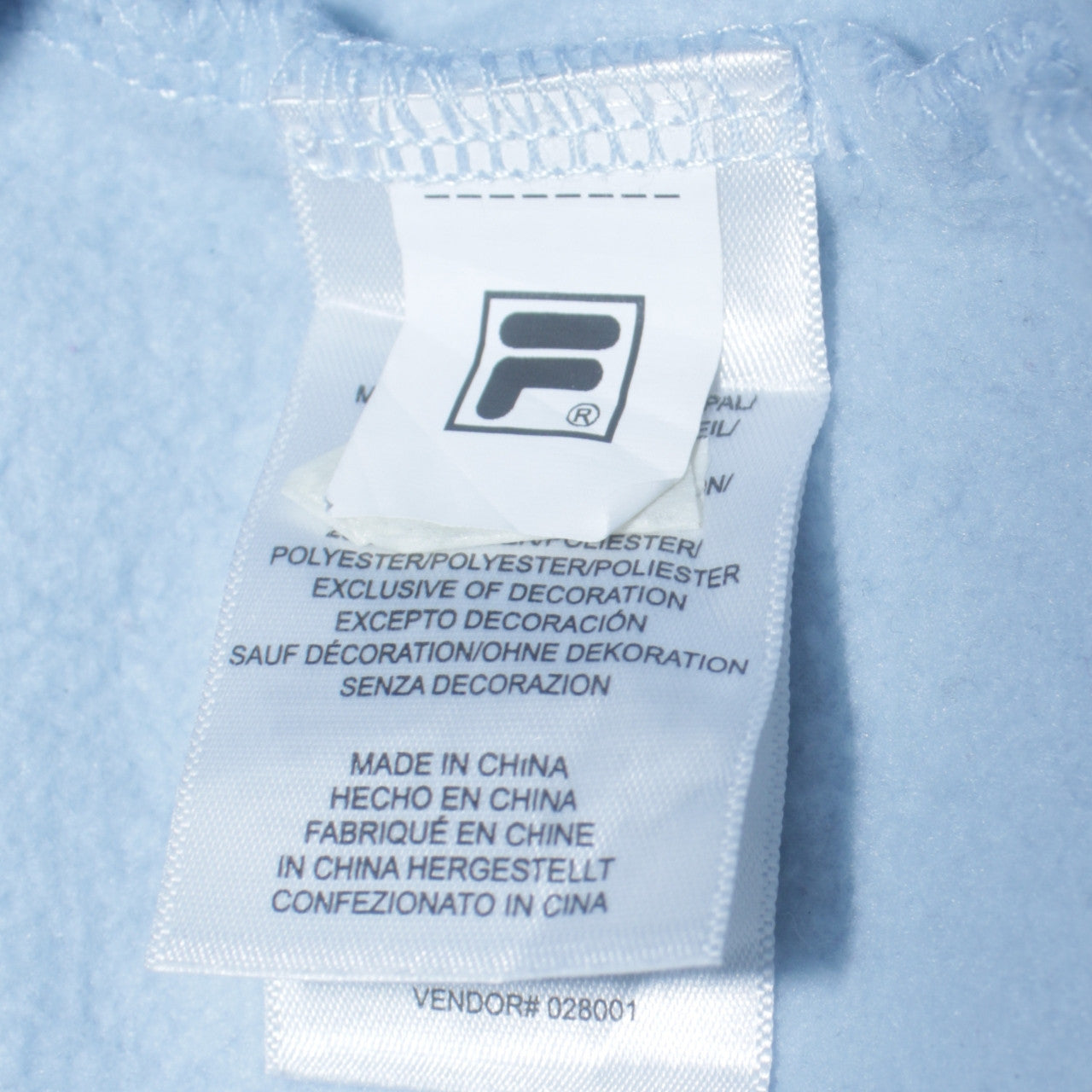 Fila Women Light Blue Crew Neck Pullover Sweatshirt M