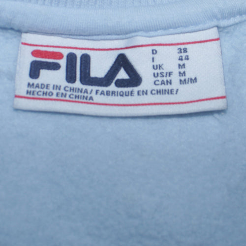 Fila Women Light Blue Crew Neck Pullover Sweatshirt M