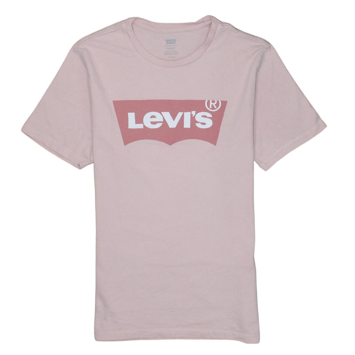 Levi's Womens Pink Logo Basic Crew Neck Cotton T-Shirt XS