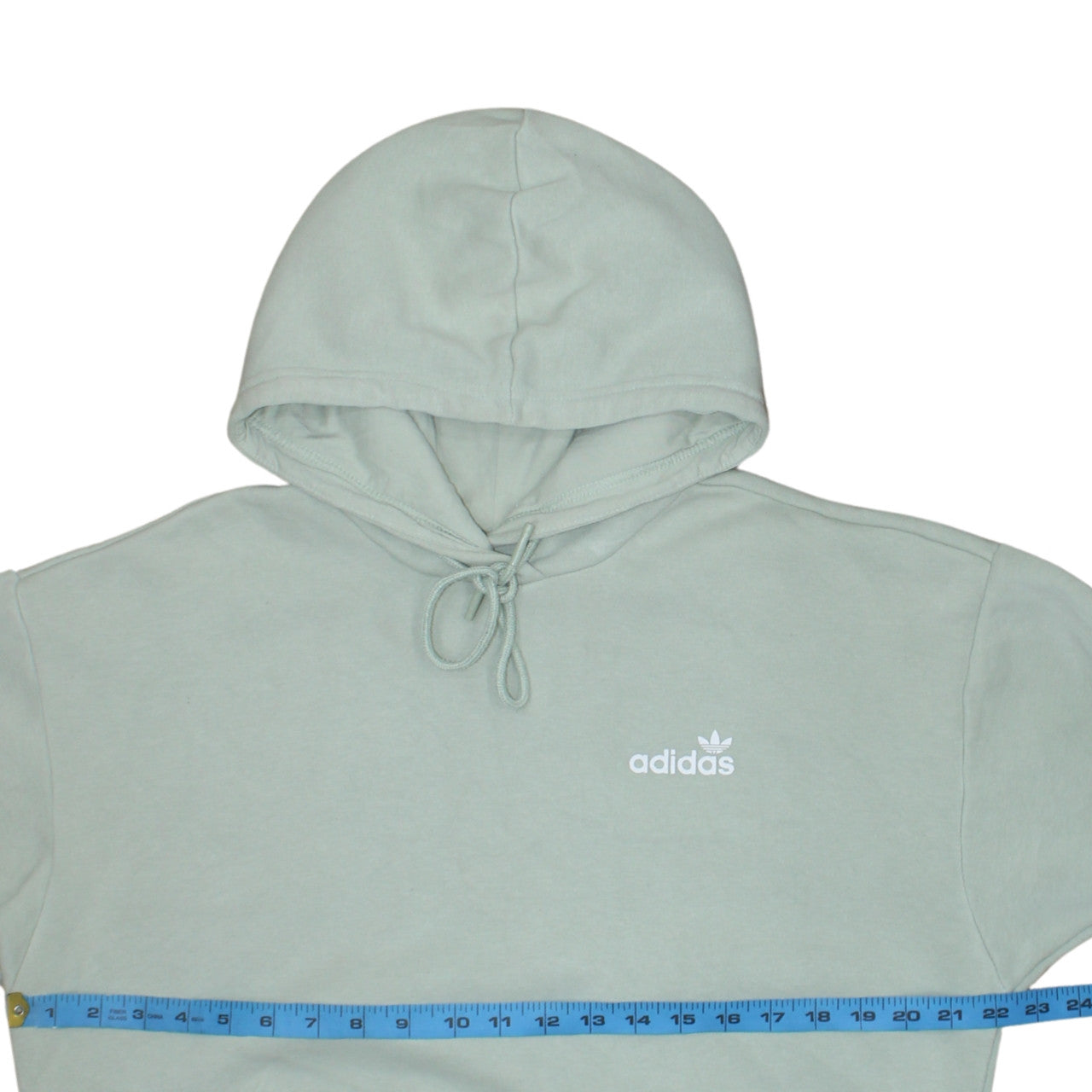 Adidas Women’s Green Pullover Hoodie Size 8 Relaxed Fit Sweatshirt