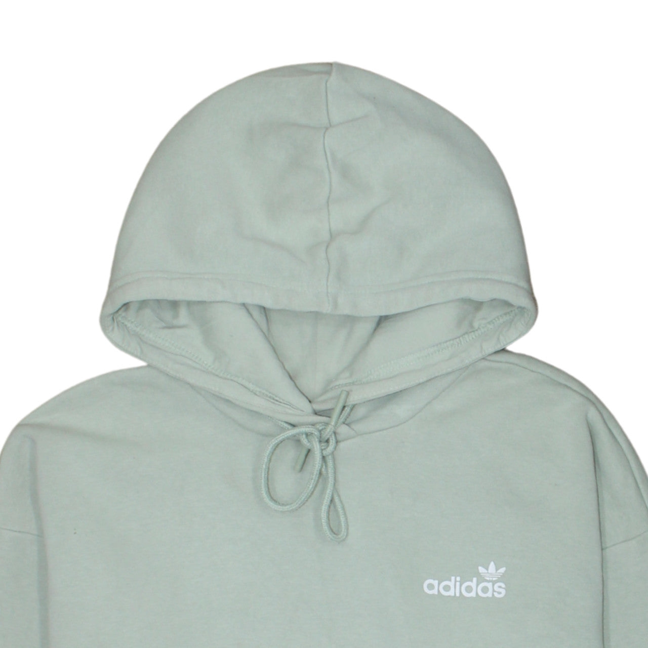 Adidas Women’s Green Pullover Hoodie Size 8 Relaxed Fit Sweatshirt
