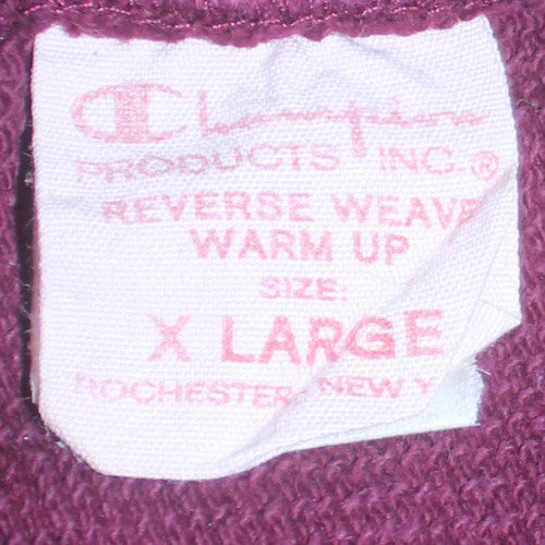 Champion Men's Purple XL Reverse Weave Sweatshirt Vintage Pullover