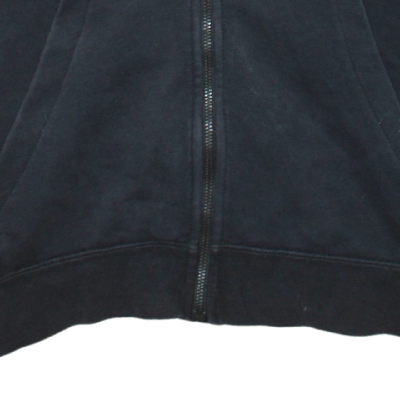 Nike Men's Black Full Zip Hoodie Size M Cotton Fleece Sweatshirt