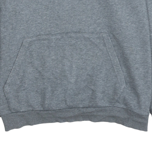 Puma Mens Grey Pullover Hoodie L Sports Logo Sweatshirt