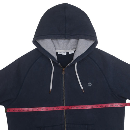 Timberland Men's Blue XL Full Zip Hoodie Fleece Jacket