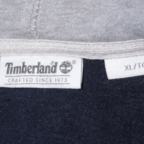 Timberland Men's Blue XL Full Zip Hoodie Fleece Jacket