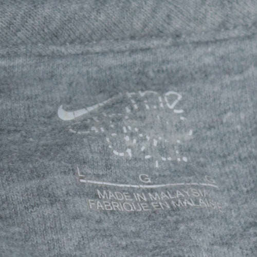 Nike Women's Grey Pullover Hoodie Size L Cotton Blend Fleece