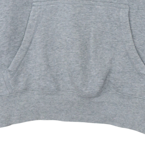 Nike Women's Grey Pullover Hoodie Size L Cotton Blend Fleece
