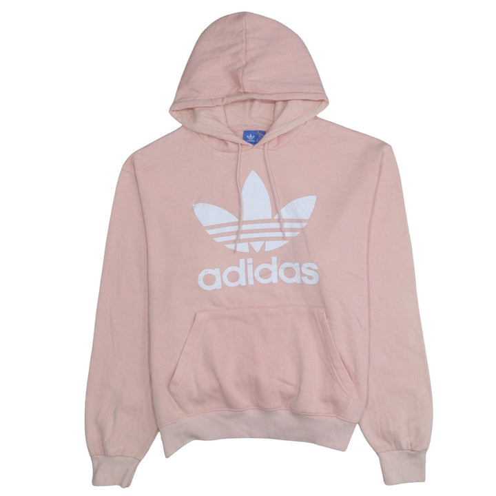 Adidas Womens Pink Pullover Hoodie XL Cotton Blend Casual