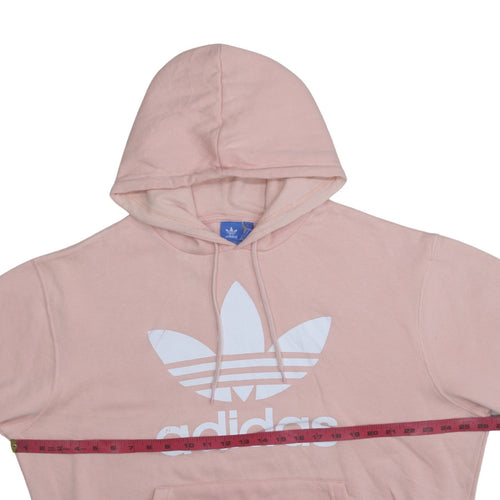 Adidas Womens Pink Pullover Hoodie XL Cotton Blend Casual