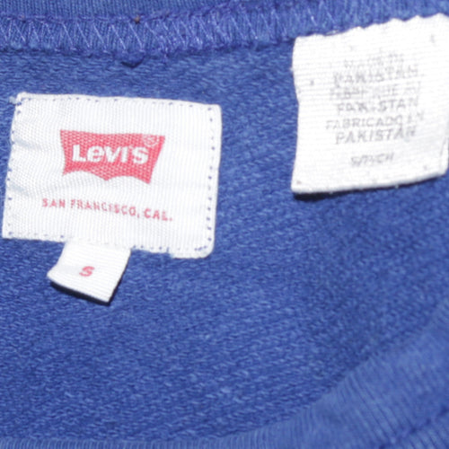 Levi's Men's Blue Pullover Sweatshirt Size S Crew Neck Fleece