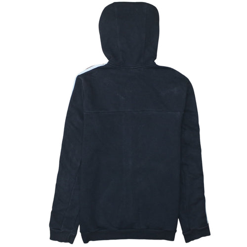 Adidas Women Black Full Zip Hoodie M 12-14 Hooded Sportswear