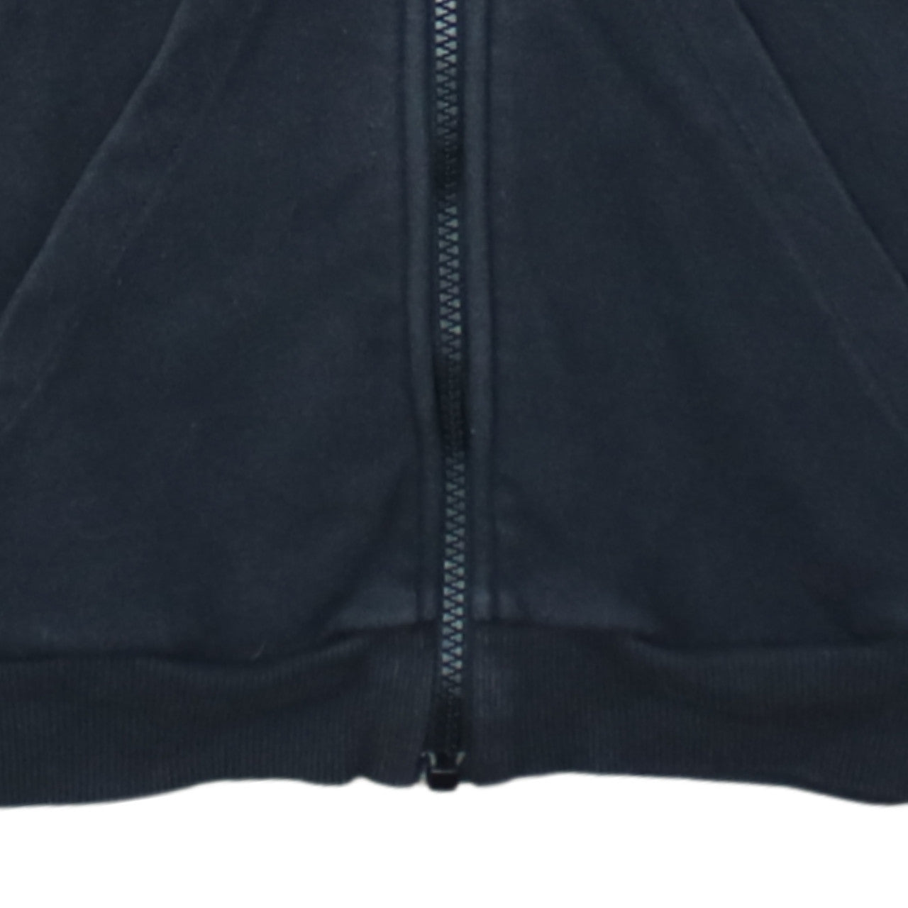 Adidas Women Black Full Zip Hoodie M 12-14 Hooded Sportswear