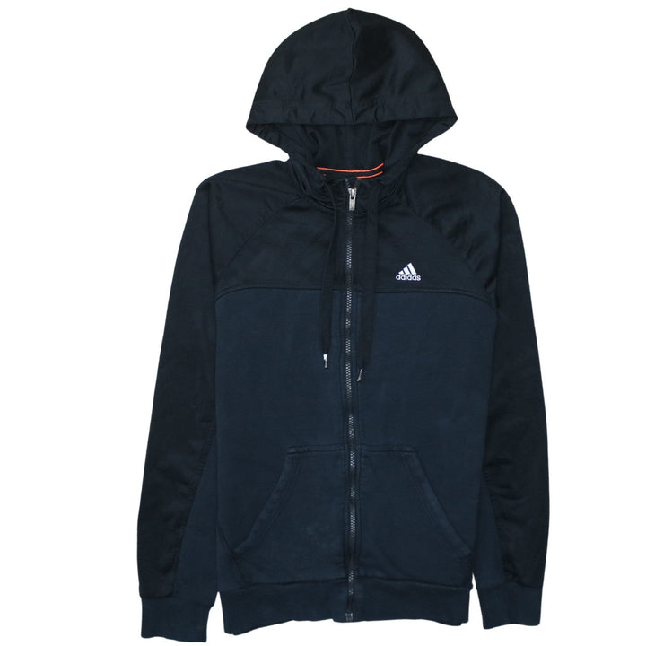 Adidas Men's Black Full Zip Hoodie Small Performance Essentials