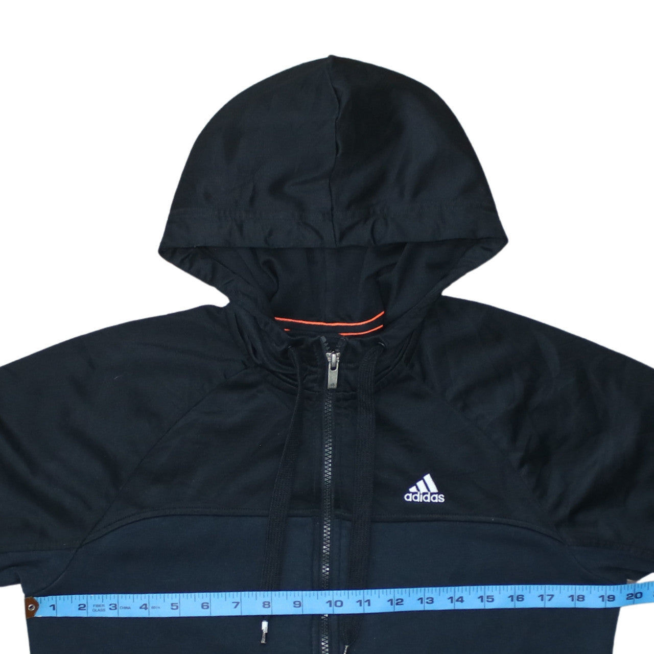 Adidas Men's Black Full Zip Hoodie Small Performance Essentials