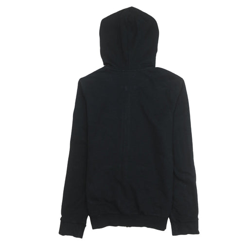 Adidas Womens Black Full Zip Hoodie Size S 8-10 Sportswear