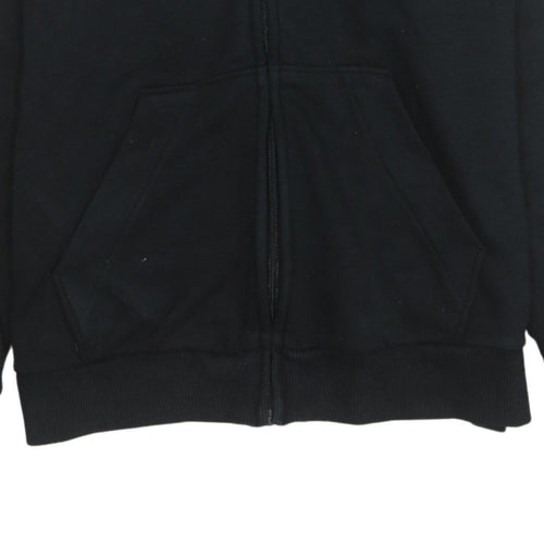 Adidas Womens Black Full Zip Hoodie Size S 8-10 Sportswear