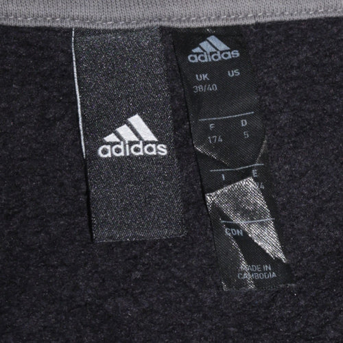 adidas Mens Black Pullover Hoodie Size M Sports Fleece