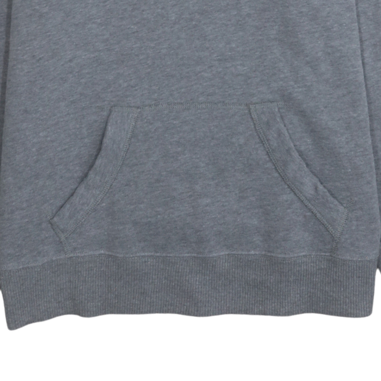 Hollister Women Grey Pullover Hoodie Medium Cotton Blend Logo