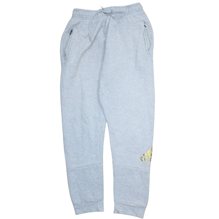 Adidas Women Light Grey Sweatpants Jogger M Drawstring Pockets
