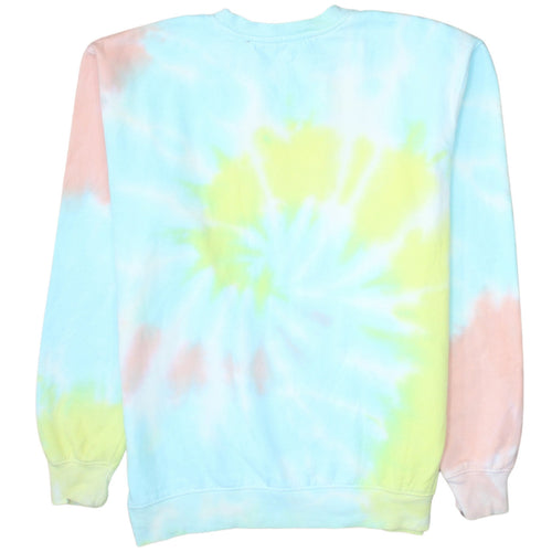 Playboy x Missguided Women's Multicoloured Tie Dye Pullover Sweatshirt Medium