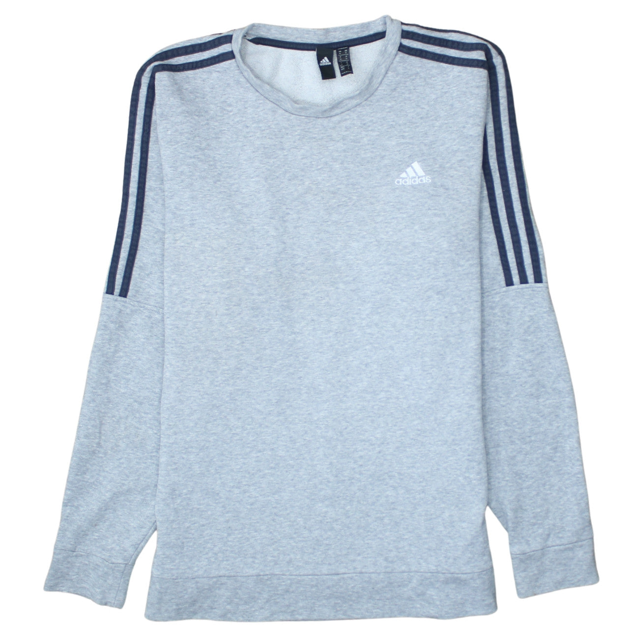Adidas Men's Grey Crew Neck Pullover Sweatshirt Medium