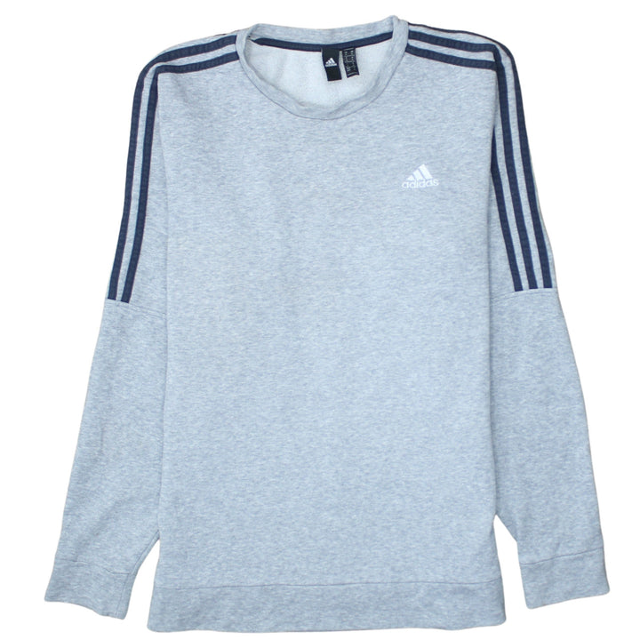 Adidas Men's Grey Crew Neck Pullover Sweatshirt Medium